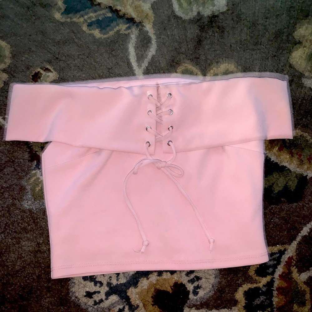 Forever 21 Off the Shoulder Crop Top